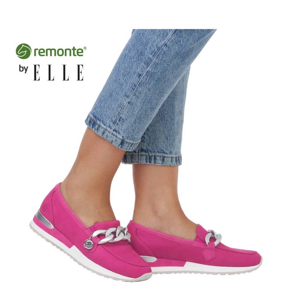 Remonte Size EU 42 Soft Elmira Loafers in the colour Pink